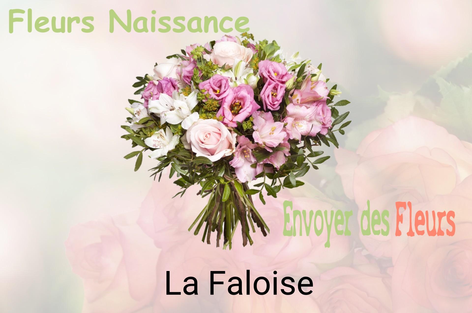 Bouquet de fleurs de naissance livré à La Faloise